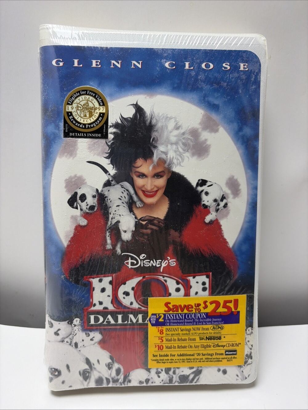 Vintage New 101 Dalmatians VHS FACTORY SEALED 8996-1